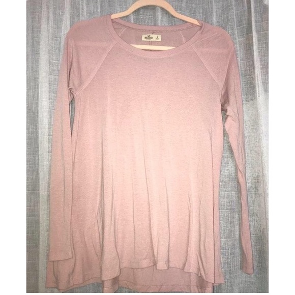 Hollister Light Pink Long Sleeve Shirt - Picture 1 of 4